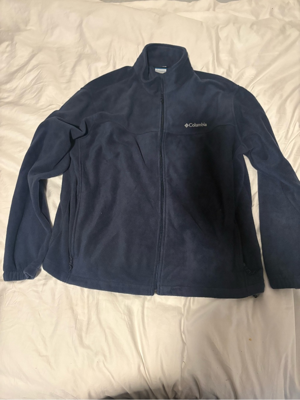 Columbia Navy Full-Zip Lightweight Fleece Jacket